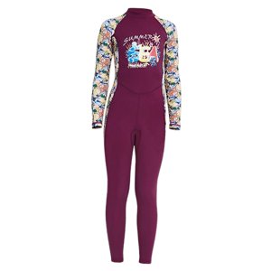Ioensy - Trajes De Neopreno Para Niños Protección Uv Cuerpo Completo Traje De Baño De Verano De Una Pieza Púrpura S