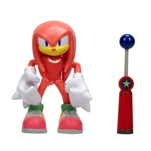 Figura De Acción Sonic The Hedgehog Modern Knuckles De 10 Cm Con Checkpoint