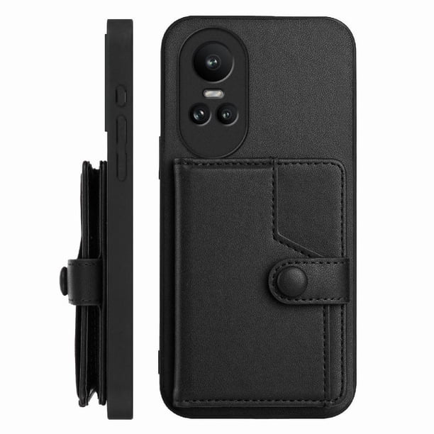 FOXDOCK Funda para OPPO Reno 10 pro con Bloqueo RFID - Diseño Elegante con Cierre de Botón