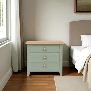 Arca Muebles - Velador De Madera 3 Cajones 65X40X60 Color Verde