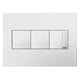 thumbnail image 2 of Placa de pared Legrand adorne blanco brillante de 3 módulos AWP3GWH4, 2 of 6