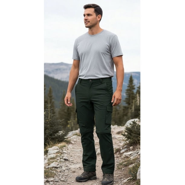 Pantalon Softshell Hombre Verano Bolsillos Cargo 801