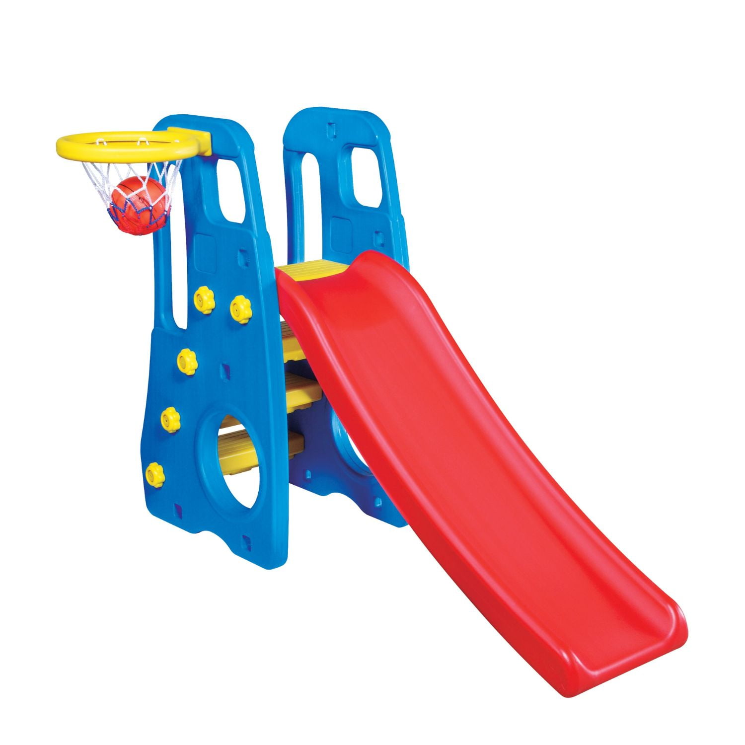 Tobogan 3 En 1 Con Cesta De Basquetbol Bebesit