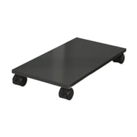 Magideal - Soporte De Madera Con Ruedas Para Cpu De Escritorio, Soporte Para Torres De Pc, Soporte Ajustable, Portátil Y Resistente, Soporte Para Pc, Soporte Con Negro