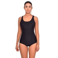 Samia - Traje De Baño Enterito Deportivo Clásico Negro L