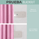 thumbnail image 2 of Cortina Blackout 100% 2 Paños 138x226 cm Textura Lino Rosa, 2 of 3