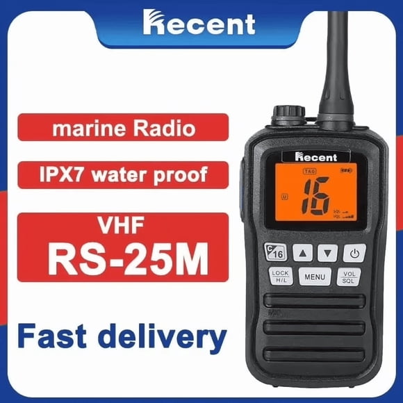 Recent RS-25M Rádio Portátil VHF Marítimo Alta Performance IP67
