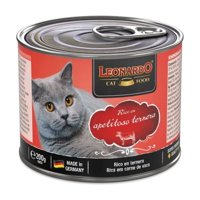 Lata Leonardo Gato Adulto Apetitoso Ternera 200 Grs. X6 Un.