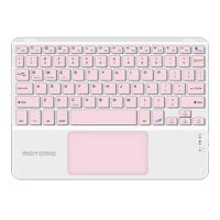 Teclado Inalámbrico Motomo Bd-136A, Bluetooth, Color Rosa