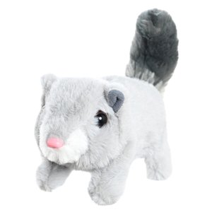Magideal - Juguete De Peluche Interactivo Electrónico, Compañero De Peluche, Animal Animado, Animales De Peluche Para Bebés, Juguete Para Fiesta De Cumpleaños Pa Gris