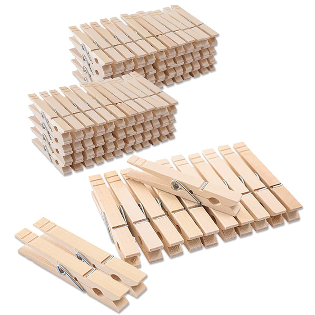Suptilics - Alfileres De Madera 100 Unidades 9 Cm Resistentes A La Corrosión