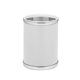 thumbnail image 1 of Bote de basura redondo Kraftware Sophisticates 28 cm Blanco/Cromo, 1 of 1
