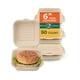 thumbnail image 1 of Recipientes de comida para llevar Clamshell ECO SOUL, 6 x 6 unidades, 50 unidades, 1 of 7