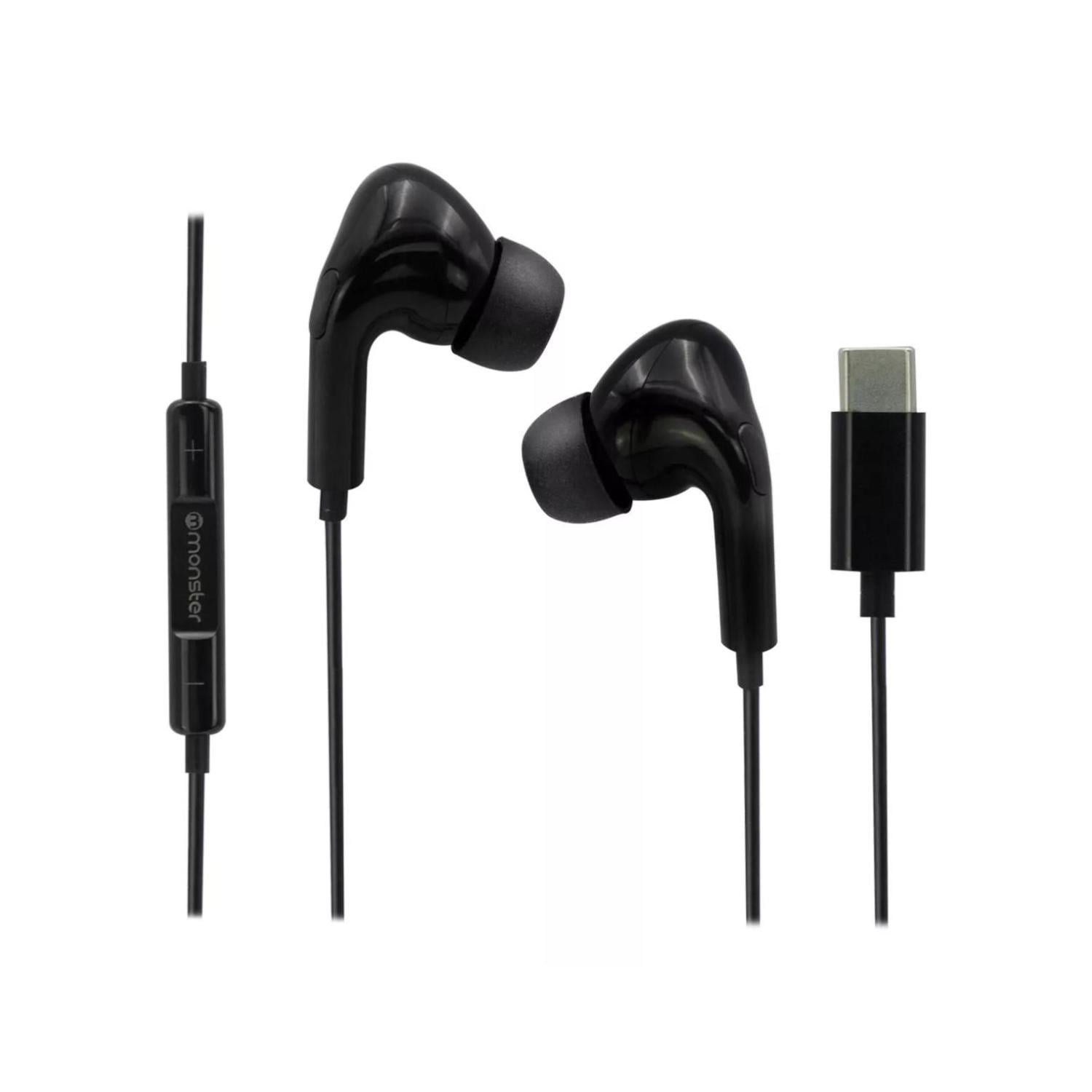 Motorola - Audifonos Alambricos Manos Libres Usb C 120cm Negro Earpods