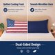 thumbnail image 3 of Funda de almohada EVOLIVE 53x137 cm con bandera de EE. UU. y cremallera, 3 of 9