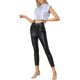 thumbnail image 2 of INSPIRE CHIC Top de Tanque Metálico para Mujer Cuello Redondo Fiesta Sin Mangas Crop Top Holográfico XL Plateado-Cuadros, 2 of 5