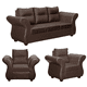 thumbnail image 2 of Juego De Living Zara 311 Tela pu Chocolate, 2 of 3