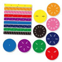 Bothyi - 102 Piezas De Juguete De Fracciones De Aprendizaje De Fracciones De Enseñanza De Matemáticas Para Niños Niños