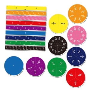 Bothyi - 102 Piezas De Juguete De Fracciones De Aprendizaje De Fracciones De Enseñanza De Matemáticas Para Niños Niños