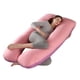 thumbnail image 1 of Almohada para embarazadas, almohada en forma de U desmontable y lavable, cojín grande, almohada de cintura, 1 of 5