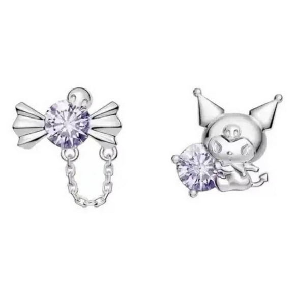 Aritos Kuromi importados de Plata 925