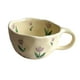thumbnail image 3 of Taza De Café De Cerámica Taza De Desayuno Taza De Café Con Flor Para Hotel Oficina Bar Violeta, 3 of 5