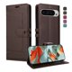 thumbnail image 1 of Premium Wallet Case for Google Pixel 10 Pro XL with Card Slots & Kickstand, Flip Cover Brown, 1 of 6