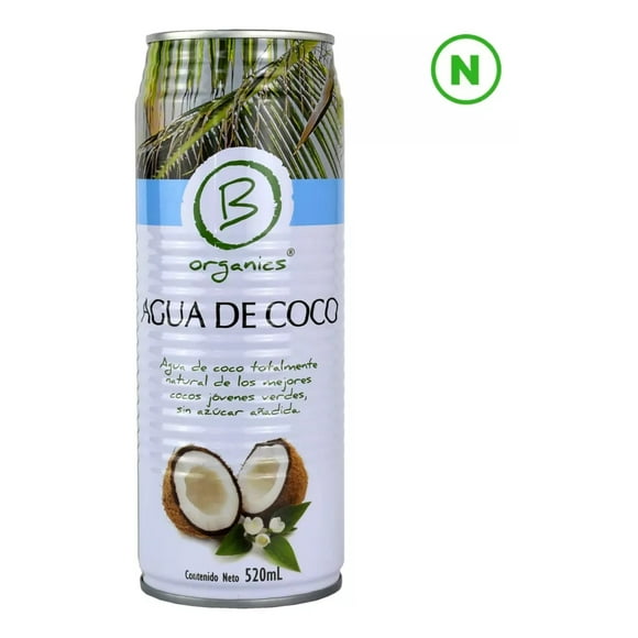 Agua De Coco Natural 520ml B Organics