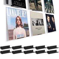 Soporte De Pared Para Discos De Vinilo Bijun Black Metal, Paquete De 10