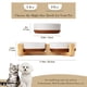 thumbnail image 2 of Cuencos para perros MALACASA 14 oz cerámica con soporte de madera doble, 2 of 9