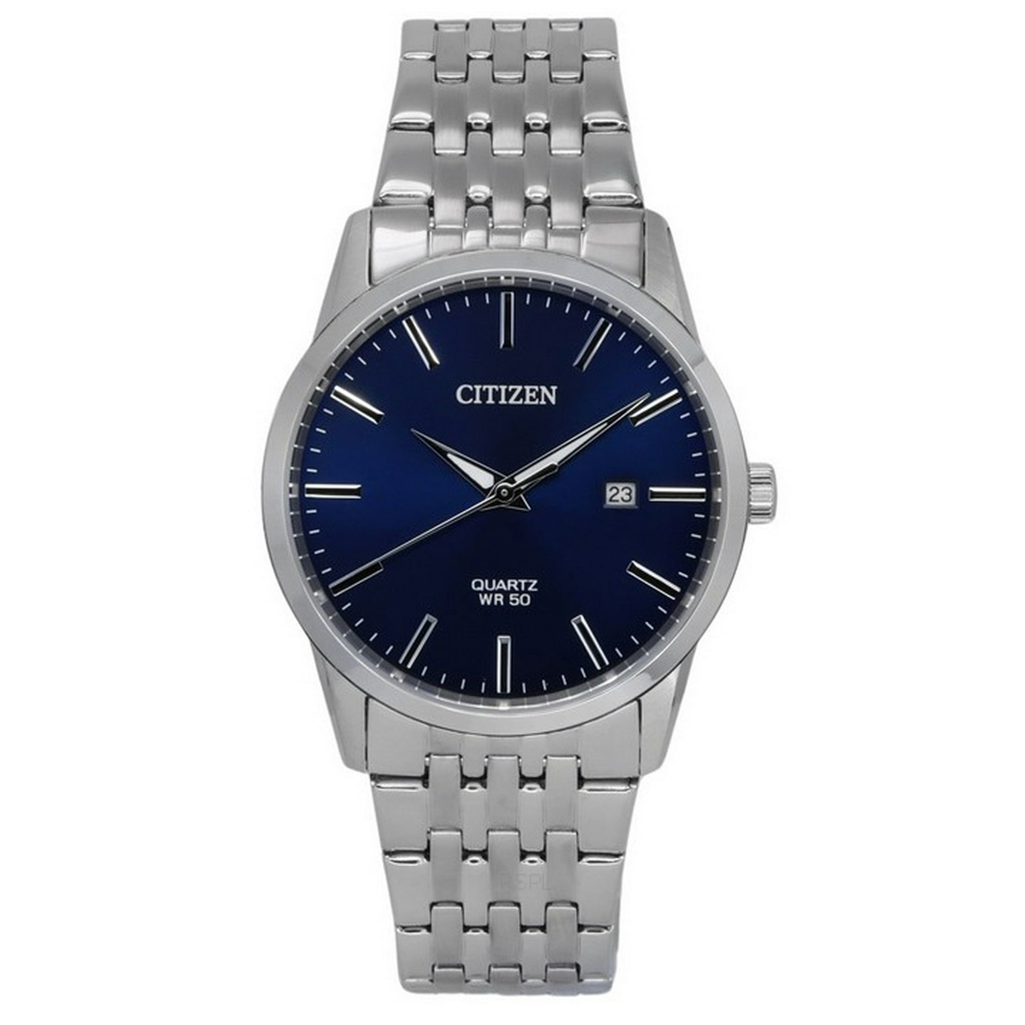 Reloj Citizen Stainless Steel Bracelet Midnight Blue Dial Quartz Bi5000-87l Men's Watch