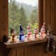 thumbnail image 4 of Set 6 Muñecos Nieve Navidad Luz LED 15cm Decoración, 4 of 8