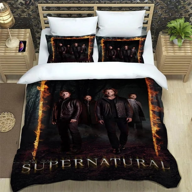 New TV series Supernatural Bedding Set Single Twin Full Queen King Size Bed Set Adult Kid Bedroom Duvet cover Set Home TextilesBed Sheets