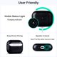 thumbnail image 4 of Funda de cuero RIXENY para AirPods Pro 3 2025, negra, 4 of 7