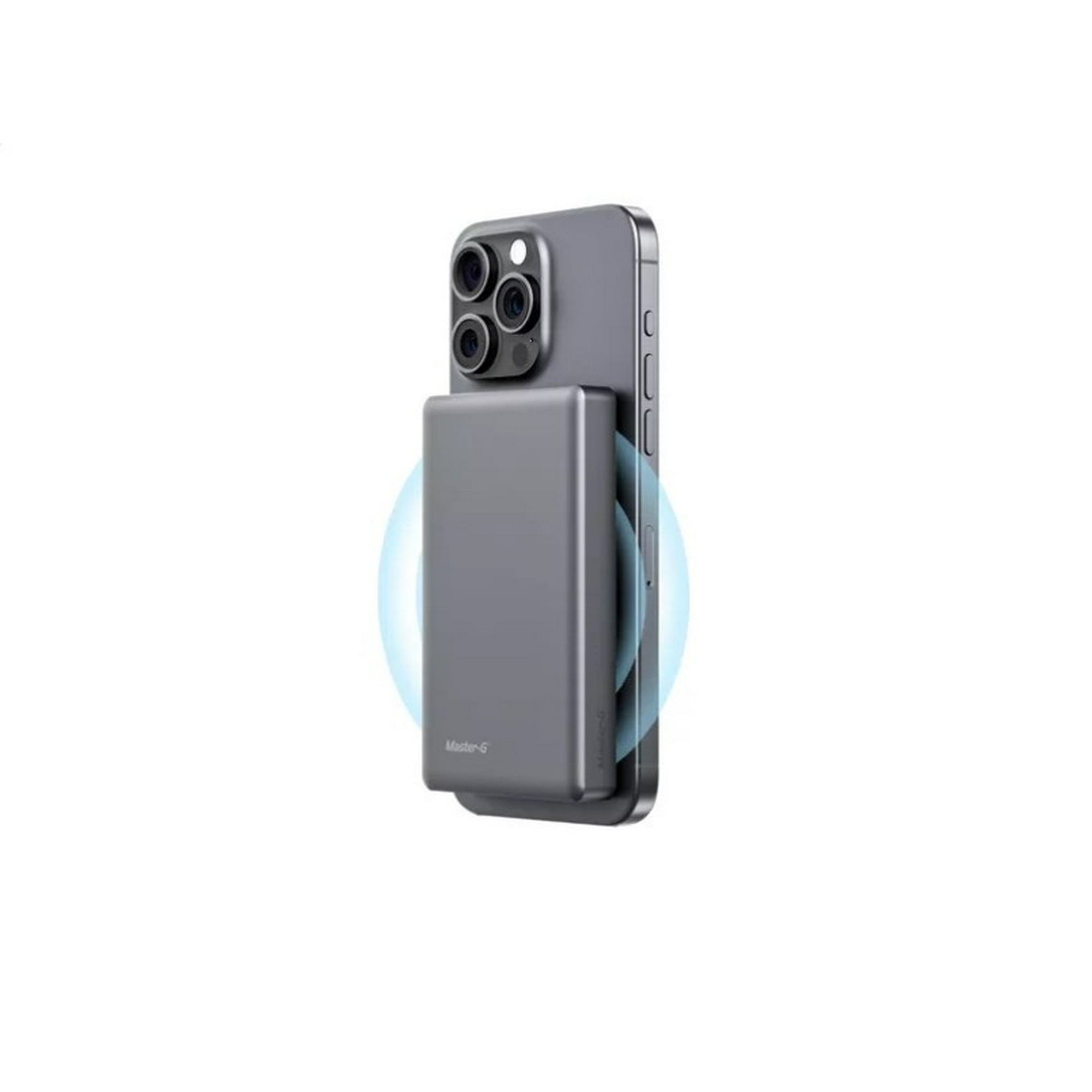 Master-g - Cargador Inalámbrico 10000mah Para Iphone - Gris