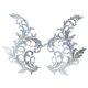 thumbnail image 1 of 2 Uds Apliques De Flores De Encaje Coser Adornos De Encaje Para Ropa Vestido De Noche Jeans Blanco, 1 of 5