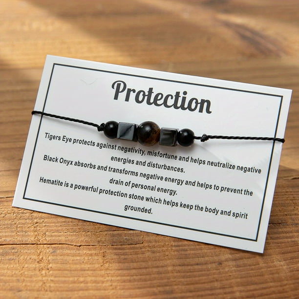Seven Chakra Stone Bracelet - Yoga Meditation Anxiety Relief Jewelry Gift with Smooth Round Shape Beads