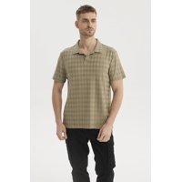 Fashionspark - Polera Hombre Slim Cuello Camisero Verde- Ll