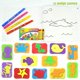 thumbnail image 2 of Kit de estampado Imagimake Animal Kingdom para niños de 3 a 5 años, 2 of 7