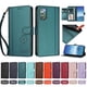 thumbnail image 4 of Funda Cartera Trébol para Samsung Galaxy Note 20 con Ranuras Tarjetas y Carga Inalámbrica Verde oscuro, 4 of 6