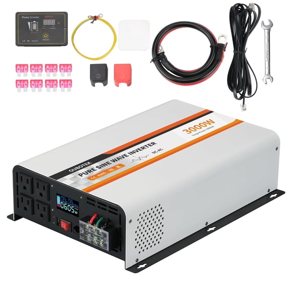 Inversor De Corriente 3000 W De Onda Sinusoidal Pura Dc 12 V A Ac 120 V