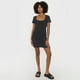 thumbnail image 4 of Vestido Mujer Manga Corta Print Puntos Negro Corona, 4 of 5