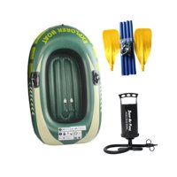 Magideal - Flotadores Inflables Del Kayak Del Barco Inflable, Barco Flotante Al Aire Libre Del Pvc Para Los Viajes, Al Aire Libre, Que Transportan 1 Persona Con Remo