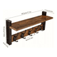 thumbnail image 2 of Repisa Perchero Belug Flotante Madera Marrón Estilo Industrial Esenzo, 2 of 5