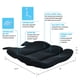 thumbnail image 3 of Cojín de asiento ObusForMe de espuma con diseño ergonómico contorneado, 3 of 5