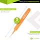 thumbnail image 3 of Pinza profesional Cynamed de acero con punta curva para puntos negros, 3 of 6