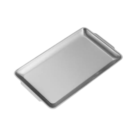 Magideal - Bandeja Para Servir De Acero Inoxidable, Plato Rectangular Para Cena, Bandeja Organizadora Multifunción Para Preparación De Parrilla, Para Buffet, Bar 27 Cm X 15 Cm