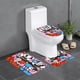 thumbnail image 1 of Cuphead Juego de 3 alfombras de baño de coral fleece: tapete de baño + alfombra de inodoro en forma de U + funda de tapa de inodoro en forma de O, 1 of 6