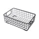 thumbnail image 5 of Cesta de almacenamiento de alambre con asas, cesta portátil compacta de hierro retro para escritorio, para oficina, lavandería, guardería, cosméticos, L, 5 of 5
