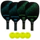 thumbnail image 1 of Juego de palas de pickleball Franklin Sports de madera para 4 jugadores con pelota, 1 of 3